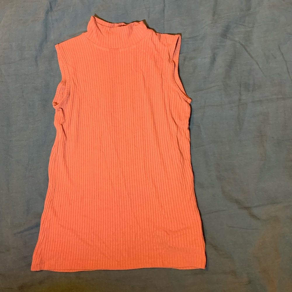 Sleeveless mock neck